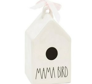 💥REDUCED Dunn Birdhouse MAMA BIRD Square Birdhouse
